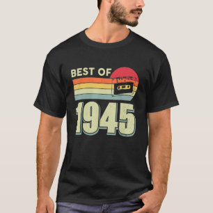 Best Of 1945 Vintage Retro Cassette Tape 77th Birt T-Shirt