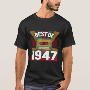 Best Of 1947 Retro Vintage Cassette Tape Classic M T-Shirt