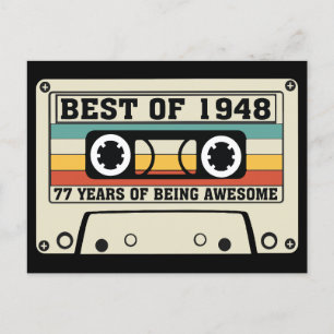 Best of 1948 77 years of being awesome holiday postcard