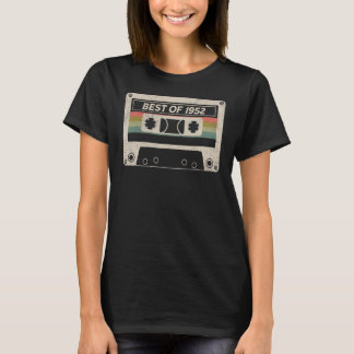 Best Of 1952 70th Birthday  Cassette Tape 70 Year  T-Shirt