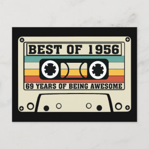Best of 1956 69 years of being awesome  holiday postcard