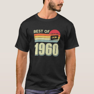 Best Of 1960 Vintage Retro Cassette Tape 62nd Birt T-Shirt