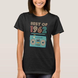 Best Of 1962 60th Birthday Cassette Retro Vintage T-Shirt