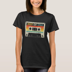 Best Of 1962 60th Birthday Cassette Tape Vintage T-Shirt