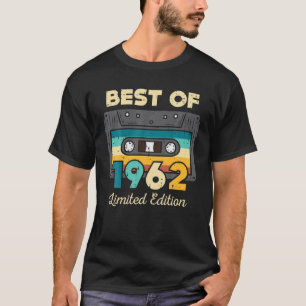 Best Of 1962 Casette 60 Years Old 60Th Birthday Me T-Shirt