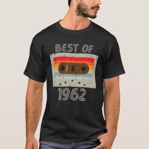 Best Of 1962 Casette Tape Retro 60Th Birthday 60 Y T-Shirt