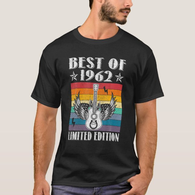 Best Of 1962 Limited Edition 60Th Birthday 60 Year T-Shirt (Front)