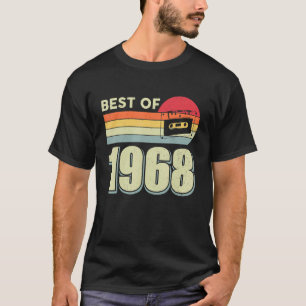 Best Of 1968 Vintage Retro Cassette Tape 54th Birt T-Shirt