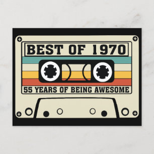 Best of 1970 55 years of being awesome  holiday postcard