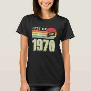 Best Of 1970 Vintage Retro Cassette Tape 52nd Birt T-Shirt