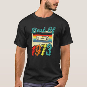 Best Of 1973 49th Birthday Vintage Cassette Tape T-Shirt