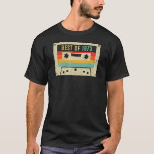 Best of 1973 Cassette Tape Retro Vintage 50th Birt T-Shirt