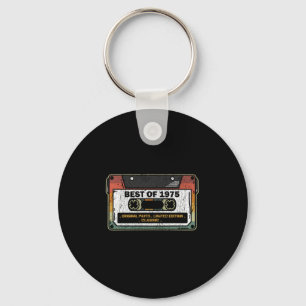 Best Of 1975 Vintage Cassette Funny Birthday Gift Key Ring
