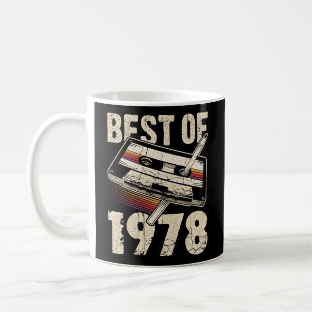 Best Of 1978 Audio Cassette 46Th 46 Coffee Mug (Left)