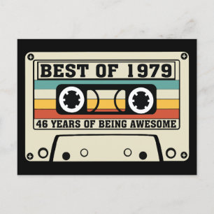Best of 1979 46 years of being awesome  holiday postcard