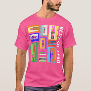 Best Of 1980 Cassette Tape Shirt 80s 90s Retro Mix