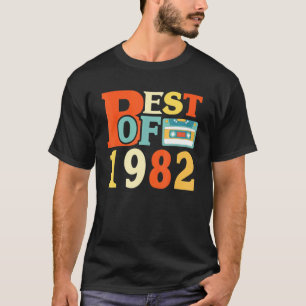 Best Of 1982 39th Birthday Cassette Tape Vintage T-Shirt