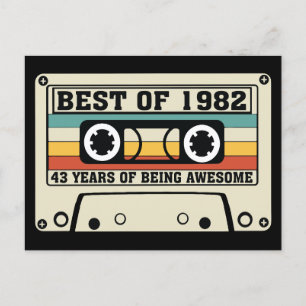Best of 1982 43 years of being awesome holiday postcard
