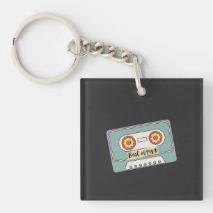 best of 1983-cassette tape with the best of 1983. key ring