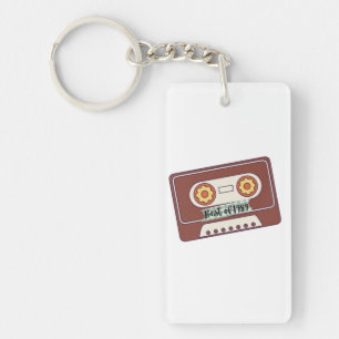 best of 1989-cassette tape with the best of 1989. key ring