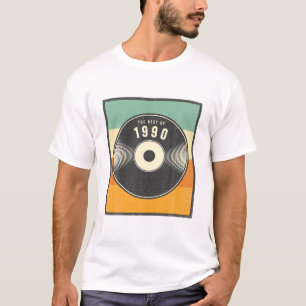Best Of 1990 30Th Birthday Gifts Vinyl Record Vint T-Shirt