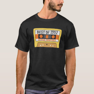 Best Of 1992 S Cassette Tape Player Vintage Retro T-Shirt