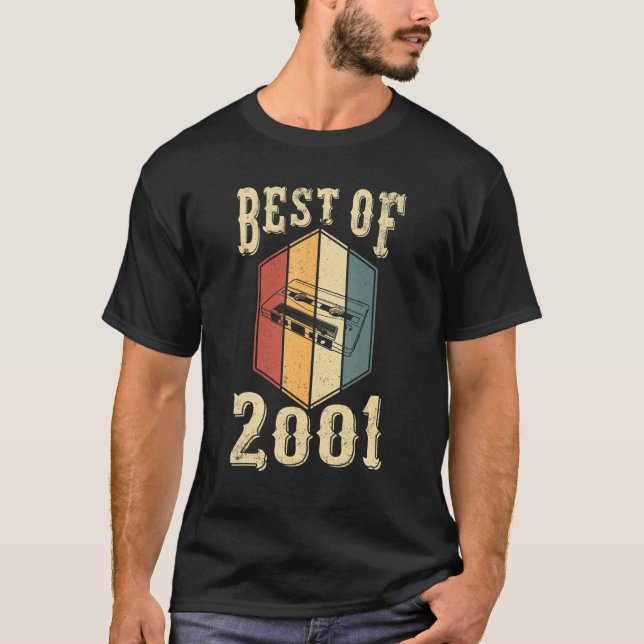 Best Of 2001 21 Year Old  Cassette Tape 21st Birth T-Shirt (Front)