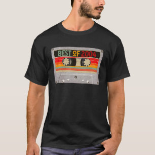 Best Of 2004 Mixtape Cassette Tape 18th Birthday T-Shirt