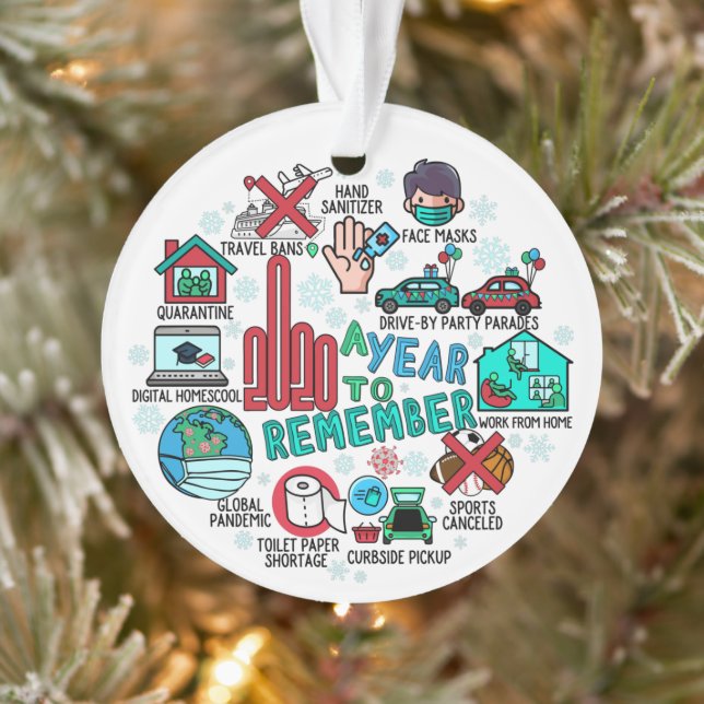 Best of 2020 Commemorative Funny Acrylic Christmas Ornament (Tree)