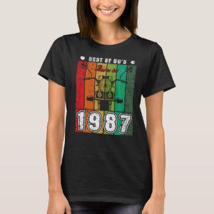 Best Of 80's Born In 1987 Classic Motorcycle Birth T-Shirt