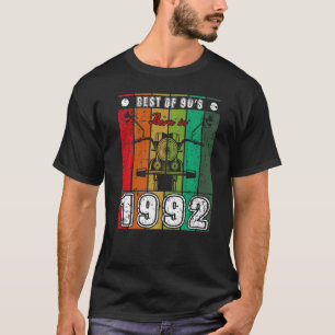 Best Of 90's Born In 1992 Classic Motorcycle Birth T-Shirt