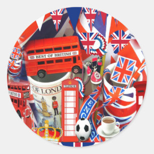 Best of British Souvenirs Classic Round Sticker