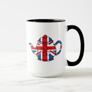 Best of British Union Jack teapot design mug