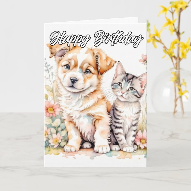Best Of Friends Forever Card (Yellow Flower)
