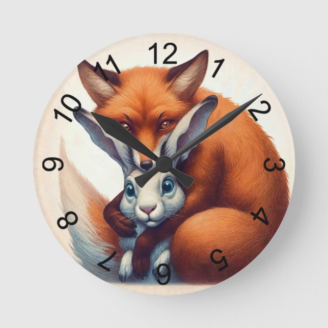 Best of Friends Round Clock (Front)