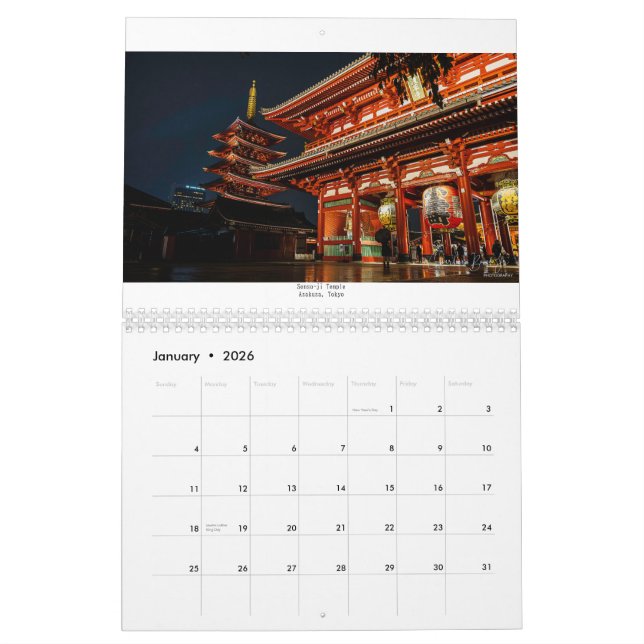 Best of Japan - 2026 Calendar (Jan 2026)