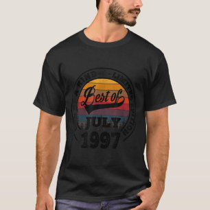 Best Of July 1997 25th Birthday Gift For 25 Years T-Shirt