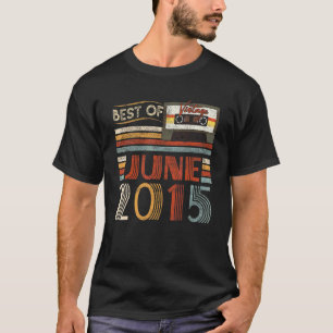 Best Of June 2015 Birthday Vintage 7 Years Old T-Shirt