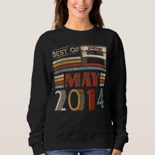 Best Of May 2014 Birthday Vintage 8 Years Old Sweatshirt