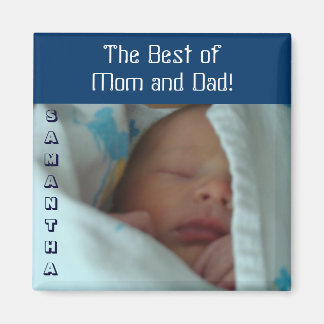 Best of Mum & Dad baby magnets gifts Personalised