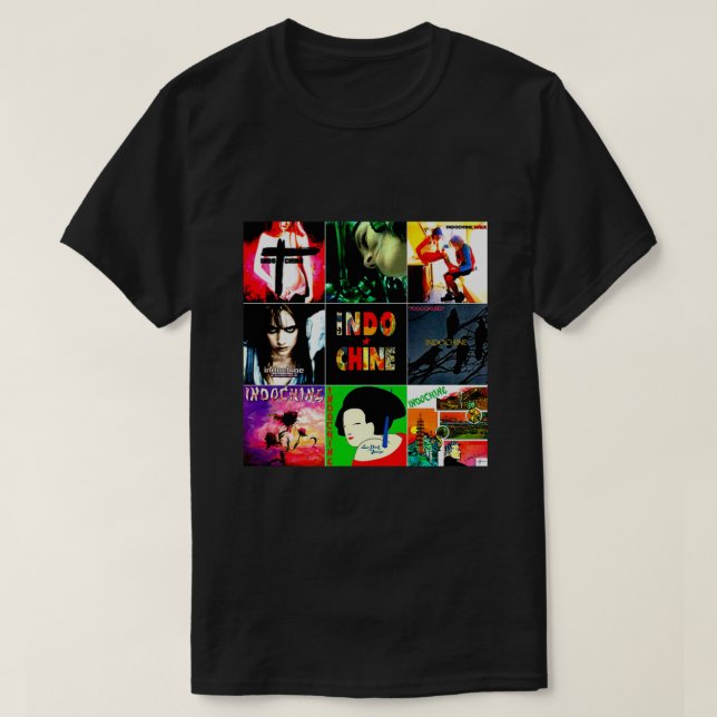Best Of Seller Logo Music Indochine Band From Wila T-Shirt (Design Front)