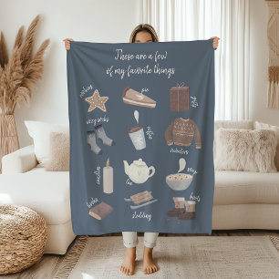 Best of Winter Few of My Favourite Things Fleece Blanket