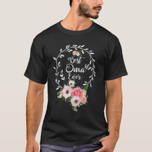 Best Oma Ever Floral Decoration Grandma T-Shirt