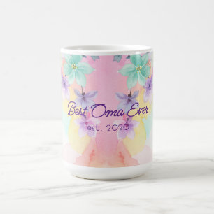Best Oma Mother's Day Bright Floral  Coffee Mug
