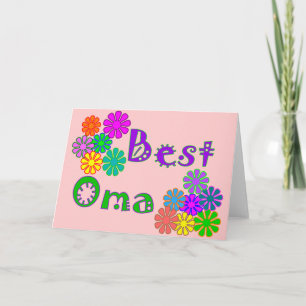Best Oma Mother's Day Gifts Card