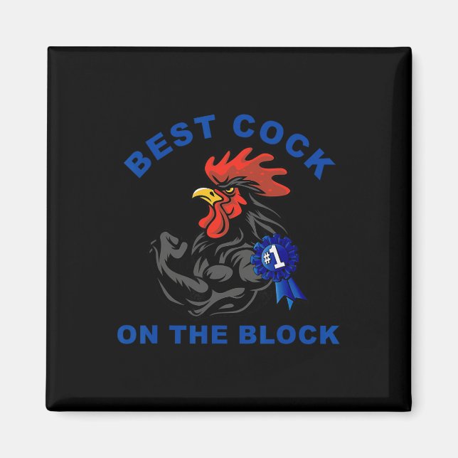 Best On The Block Chicken Apparel  Magnet (Front)