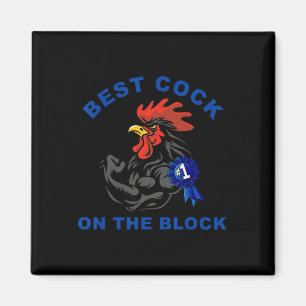 Best On The Block Chicken Apparel Magnet