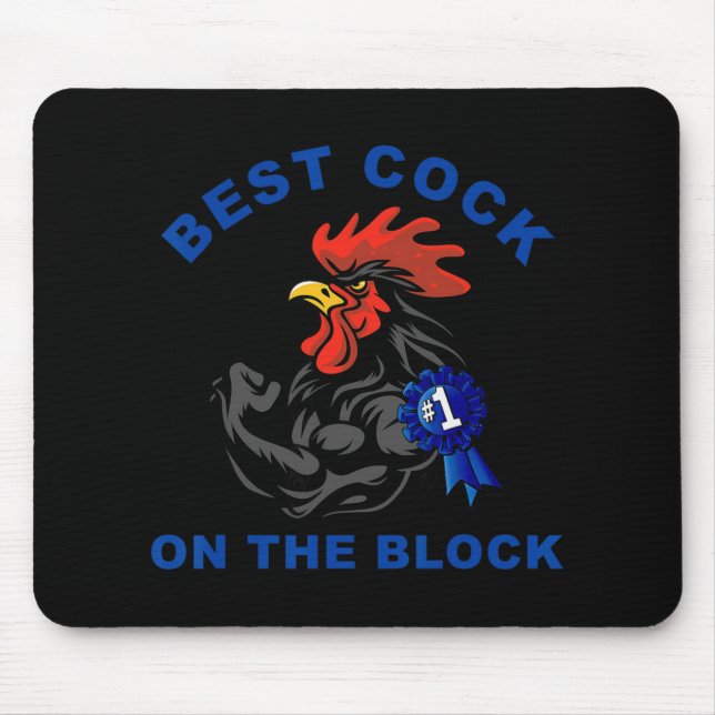 Best On The Block Chicken Apparel  Mouse Mat (Front)