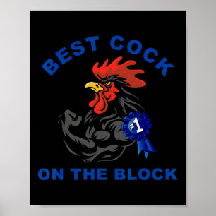 Best On The Block Chicken Apparel Poster