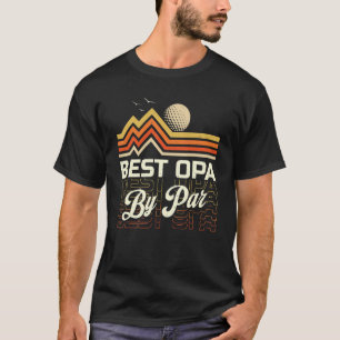 Best Opa By Far Men Golf Retro Sunset Decor Grandp T-Shirt